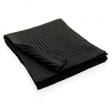 Logotrade promotional item image of: Impact AWARE™ Polylana® knitted scarf 180 x 25cm