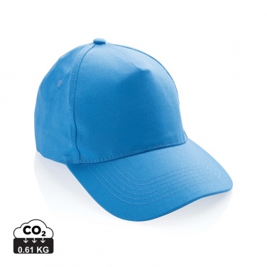Logo trade promotional item photo of: Impact 5panel 280gr Recycled cotton cap with AWARE™ tracer