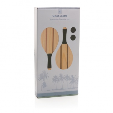 Logotrade promotional giveaway image of: Wooden frescobol tennis set