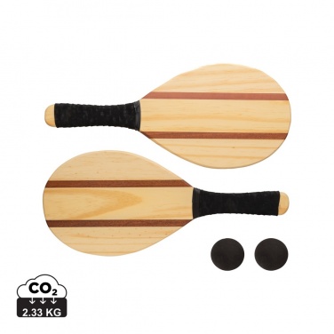 Logotrade promotional giveaway picture of: Wooden frescobol tennis set
