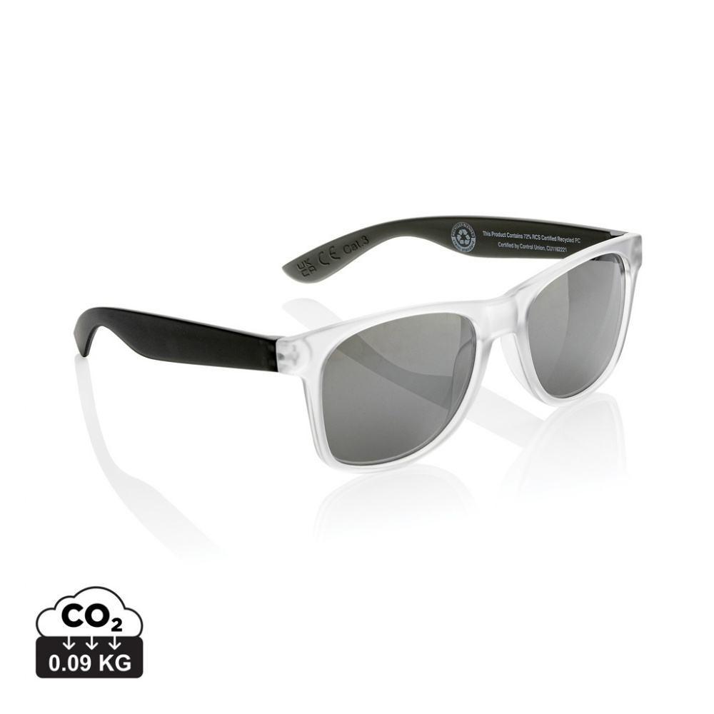 Logotrade promotional items photo of: Gleam RCS recycled PC mirror lens sunglasses