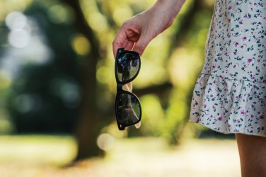 Logotrade advertising product picture of: Bamboo and RCS recycled plastic sunglasses