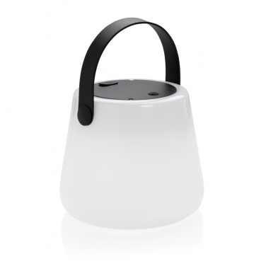 Logo trade corporate gifts image of: SolarGlow RCS recycled ABS USB-rechargeable outdoor light