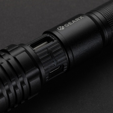 Logo trade promotional giveaways image of: Gear X USB re-chargeable torch