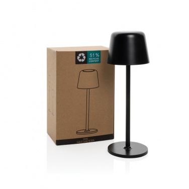 Logotrade promotional gift picture of: Zenic RCS recycled plastic USB re-chargable table lamp