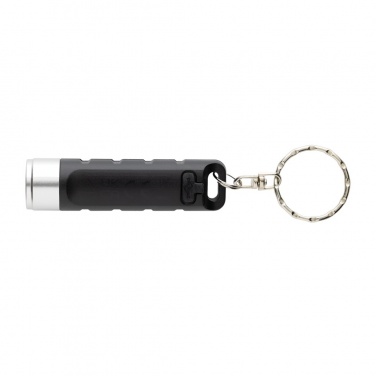 Logo trade promotional items picture of: Globix RCS recycled plastic USB re-chargeable keychain torch