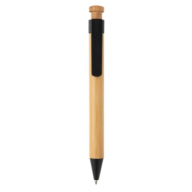 Logotrade promotional gift image of: Bamboo pen with wheatstraw clip