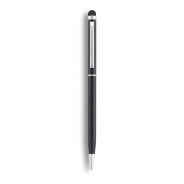 Logo trade business gifts image of: Thin metal stylus pen