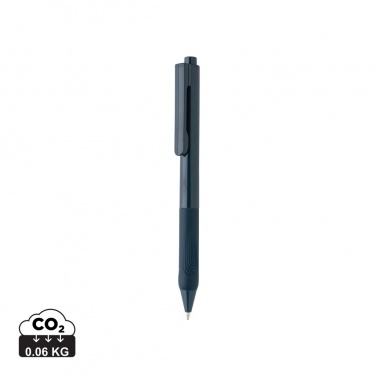Logo trade business gifts image of: X9 solid pen with silicone grip