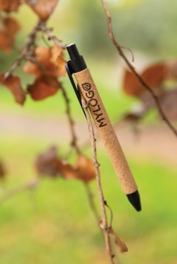 Logo trade promotional giveaway photo of: Write wheatstraw and cork pen