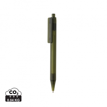 Logo trade promotional merchandise image of: GRS RPET X8 transparent pen