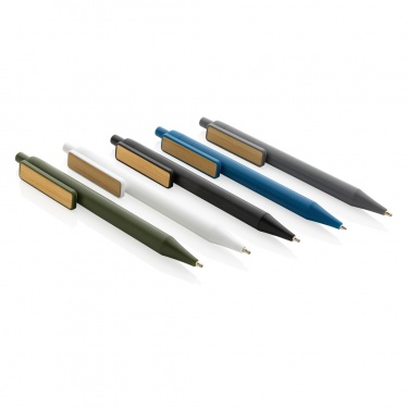 Logo trade promotional merchandise picture of: GRS RABS pen with bamboo clip