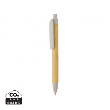 Logo trade promotional giveaway photo of: Write responsible recycled paper barrel pen