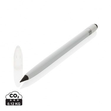 Logo trade promotional items picture of: Aluminum inkless pen with eraser