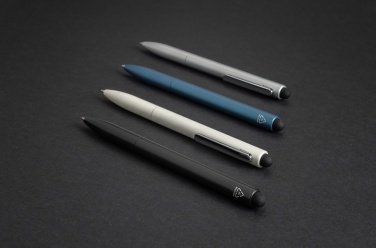 Logotrade promotional product picture of: Kymi RCS certified recycled aluminium pen with stylus