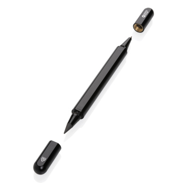 Logo trade promotional merchandise image of: Swiss Peak Storm RCS recycled aluminum dual tip pen