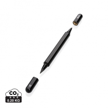 Logotrade promotional merchandise image of: Swiss Peak Storm RCS recycled aluminum dual tip pen
