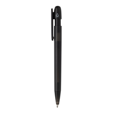Logotrade promotional product image of: Devin GRS certified RABS pen transparent