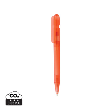 Logo trade promotional gifts picture of: Devin GRS certified RABS pen transparent
