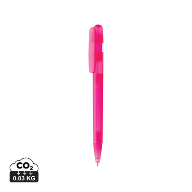 Logo trade promotional merchandise image of: Devin GRS certified RABS pen transparent