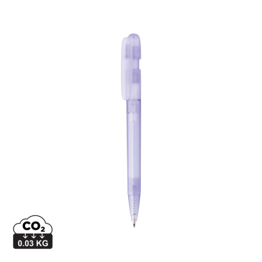 Logo trade advertising product photo of: Devin GRS certified RABS pen transparent
