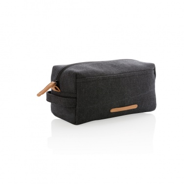 Logotrade promotional giveaways photo of: Canvas toiletry bag PVC free
