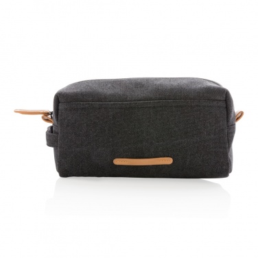 Logo trade promotional giveaway photo of: Canvas toiletry bag PVC free