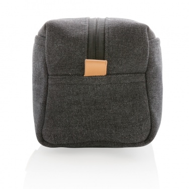 Logo trade promotional gifts image of: Canvas toiletry bag PVC free