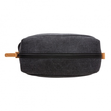 Logo trade corporate gifts image of: Canvas toiletry bag PVC free
