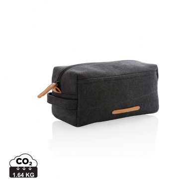 Logo trade corporate gifts picture of: Canvas toiletry bag PVC free