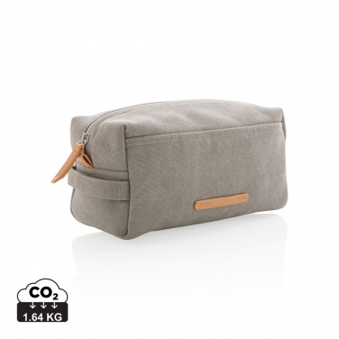 Logotrade corporate gift picture of: Canvas toiletry bag PVC free