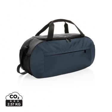 Logotrade business gift image of: Impact AWARE™ RPET modern sports duffel