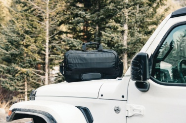 Logo trade promotional giveaway photo of: Armond AWARE™ RPET weekend duffel bag