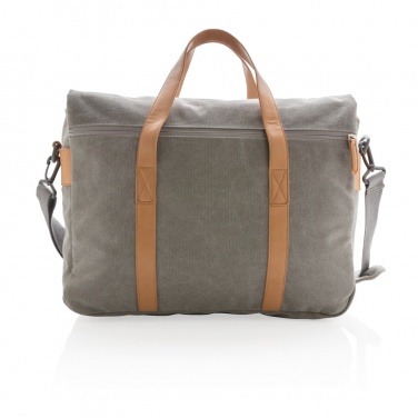 Logo trade promotional gifts picture of: Canvas laptop bag PVC free
