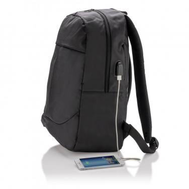 Logo trade promotional giveaways picture of: Power USB laptop backpack