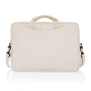 Logo trade promotional products image of: Laluka AWARE™ recycled cotton 15.4 inch laptop bag