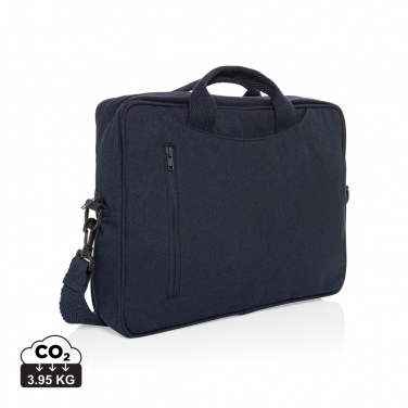 Logo trade promotional giveaway photo of: Laluka AWARE™ recycled cotton 15.4 inch laptop bag