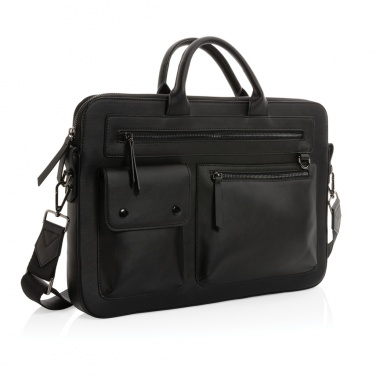 Logo trade promotional product photo of: Swiss Peak GRS recycled PU 14 inch laptop bag