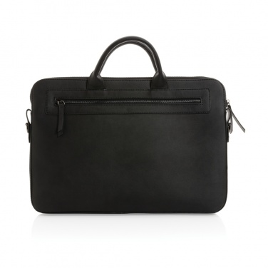 Logo trade corporate gifts picture of: Swiss Peak GRS recycled PU 14 inch laptop bag