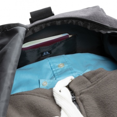 Logo trade promotional gifts picture of: Duo colour RPET 15.6" RFID laptop backpack PVC free
