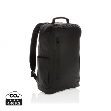 Logo trade business gift photo of: Fashion black 15.6" laptop backpack PVC free