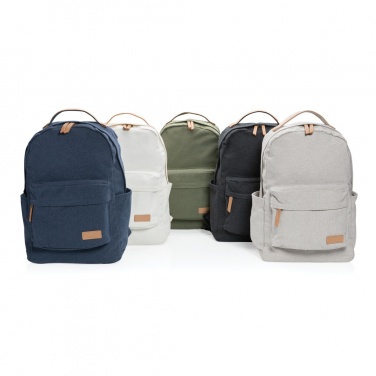 Logo trade promotional product photo of: Impact AWARE™ 16 oz. recycled canvas backpack