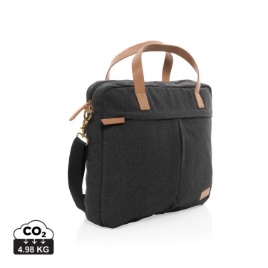 Logotrade corporate gift image of: Impact AWARE™ 16 oz. recycled canvas laptop bag