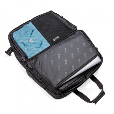 Logo trade promotional gift photo of: Swiss Peak RFID duffle with suitcase opening