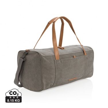 Logotrade promotional items photo of: Canvas travel/weekend bag PVC free