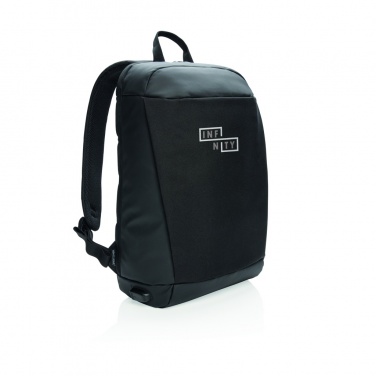 Logo trade promotional merchandise picture of: Madrid anti-theft RFID USB laptop backpack PVC free