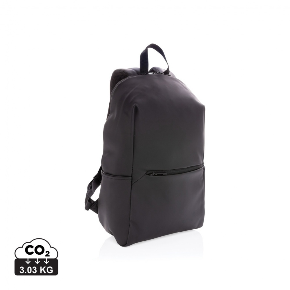 Logotrade promotional item image of: Smooth PU 15.6"laptop backpack