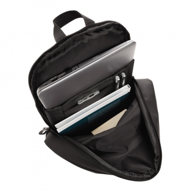 Logo trade promotional giveaway photo of: Smooth PU 15.6"laptop backpack