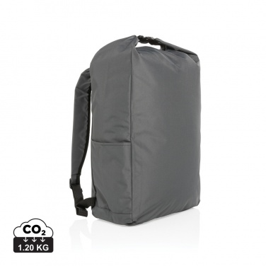 Logotrade promotional giveaway image of: Impact AWARE™ RPET lightweight rolltop backpack
