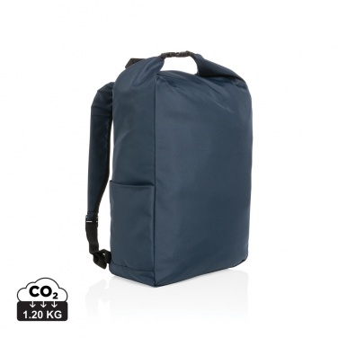 Logotrade promotional gifts photo of: Impact AWARE™ RPET lightweight rolltop backpack